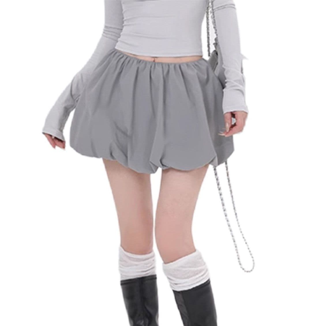 ミニスカート ふんわりバルーンミニスカート