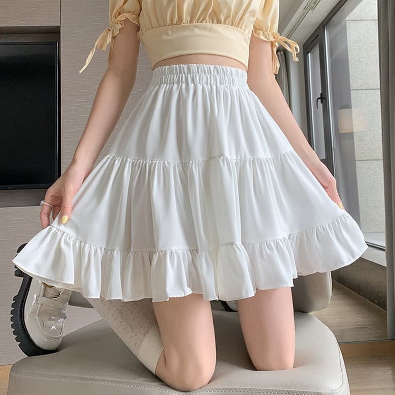 ミニスカート フレアシルエットミニスカート
