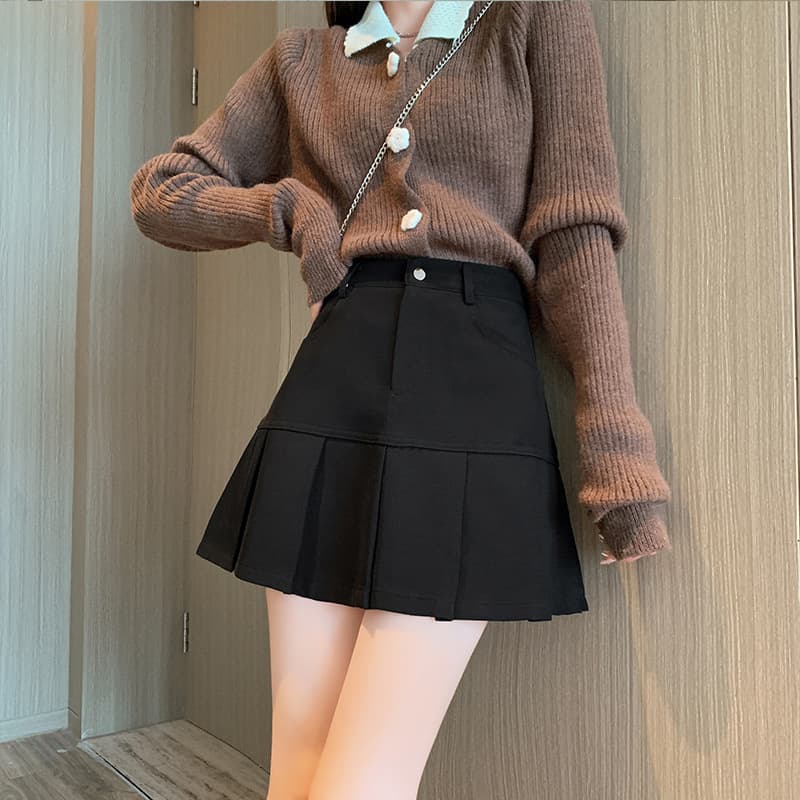 ミニスカート クラシカルプリーツミニスカート