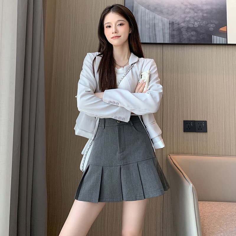 ミニスカート クラシカルプリーツミニスカート