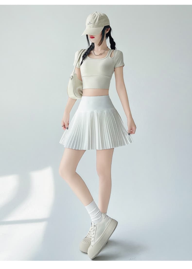 ミニスカート 上品フレアミニスカート