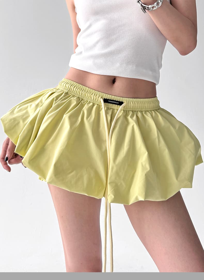 ミニスカート ふんわりバルーンミニスカート