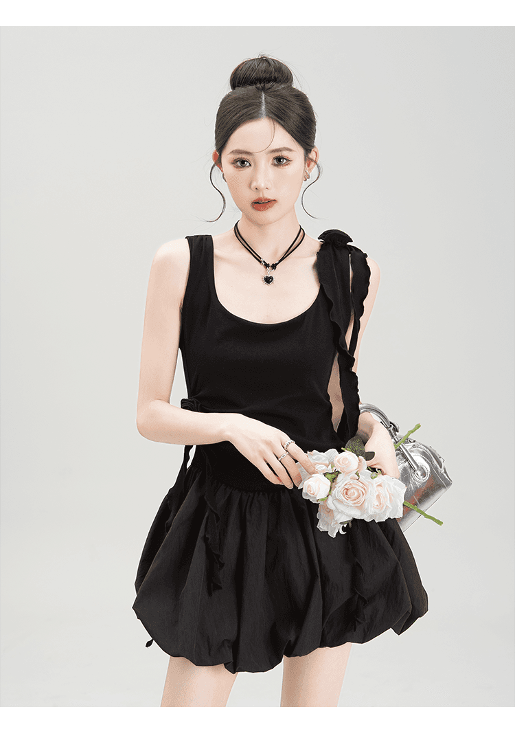 ミニスカート 優美ふんわりバルーンスカート