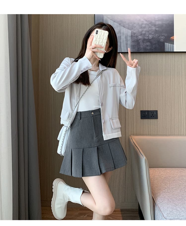 ミニスカート クラシカルプリーツミニスカート