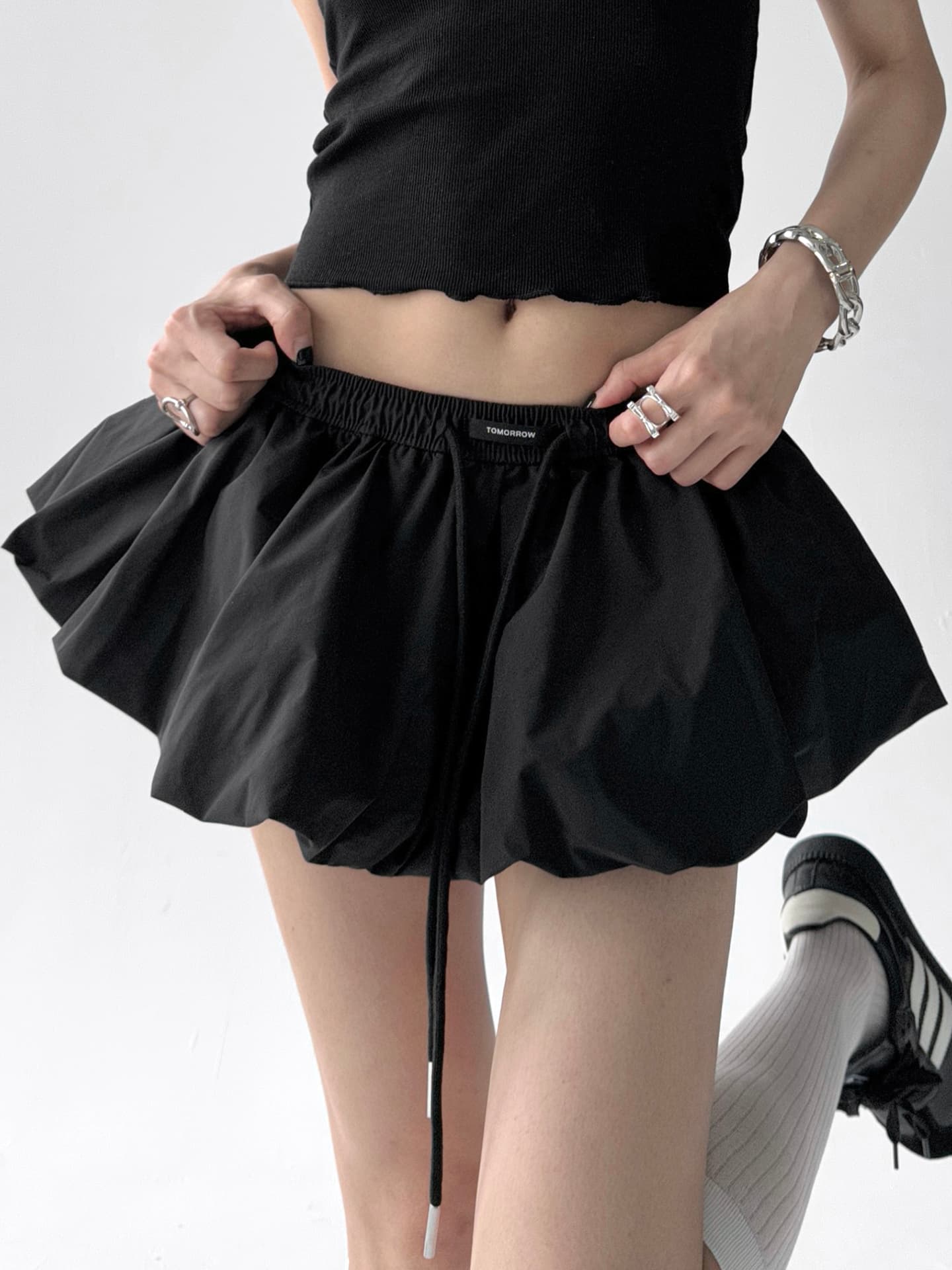 ミニスカート ふんわりバルーンミニスカート